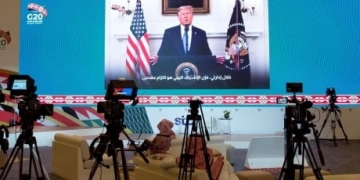 Trump slams global climate agreement that Biden intends to rejoin, during G20 speech