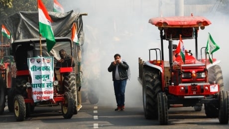 Indian police fire tear gas in clash with farmers in Republic Day protests