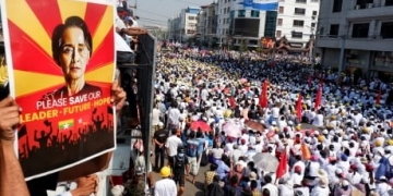 Protests swell after Myanmar junta raises spectre of force