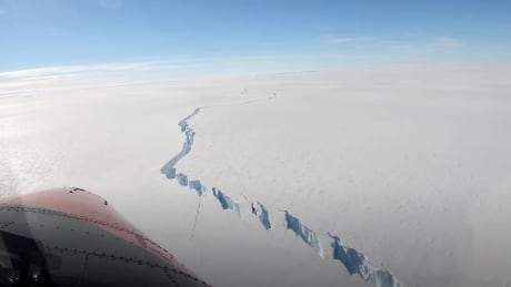 How big was the iceberg that broke off Antarctica?
