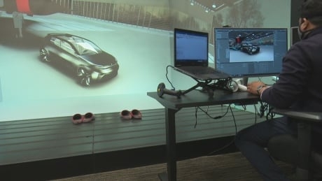 Virtual reality CAVE in Windsor creates virtual twin of Canadian-made Project Arrow concept vehicle