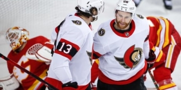 Connor Brown scores twice to lift Senators over Flames
