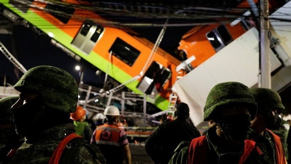 Mexico City metro overpass collapses, killing 15