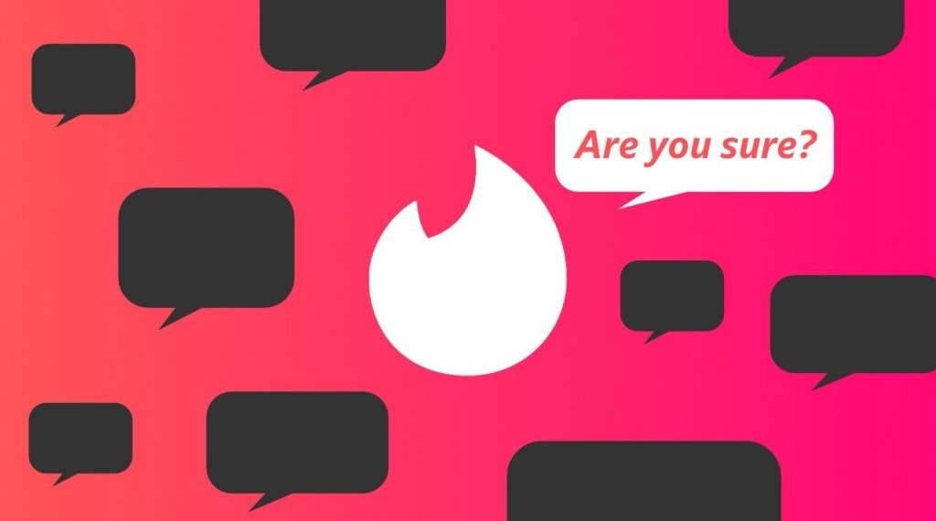 Tinder tweak urges people to think before sending abuse