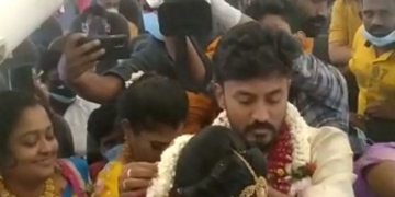 Indian couple holds mid-air wedding 'to escape Covid restrictions'