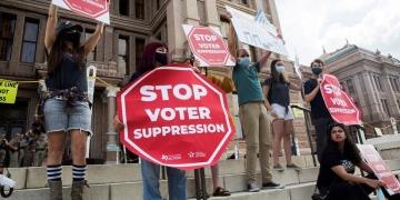 Texas Democrats walk out over 'discriminatory' voting bill