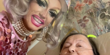 Drag performance brightens ailing grandmother's day before going viral