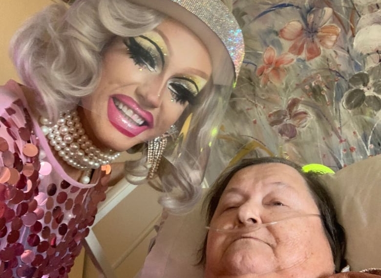 Drag performance brightens ailing grandmother's day before going viral