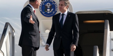 U.S. secretary of state arrives in Israel on Mideast tour to shore up Gaza ceasefire
