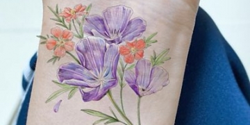 Flower tattoos heal self-harm scars