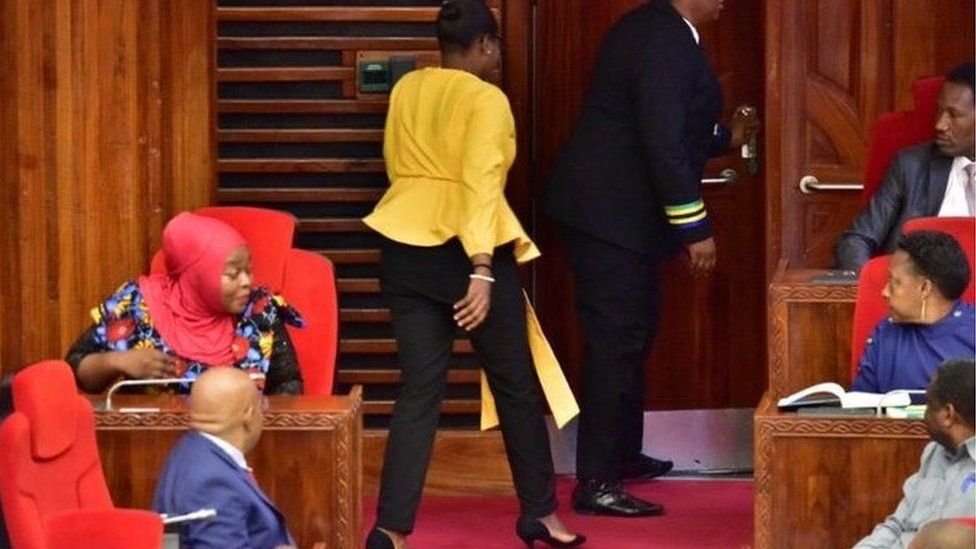 Tanzanian MPs demand apology for 'tight' trousers incident