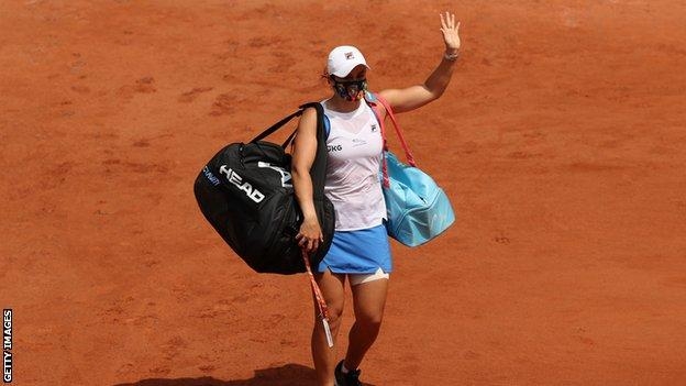 World number one Barty retires from French Open with injury