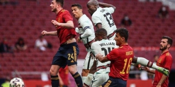 Laporte makes Spain bow in friendly draw with Portugal