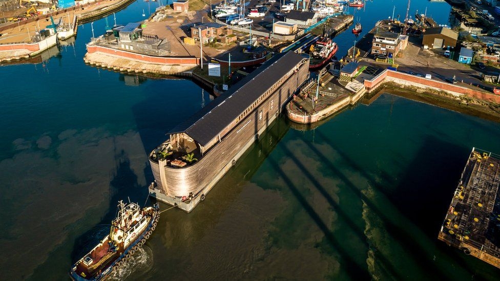 'Unseaworthy' Noah's Ark replica detained at Ipswich Waterfront