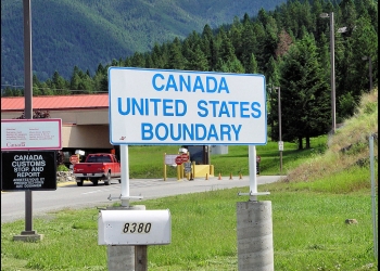 Montana / Canada USA Border