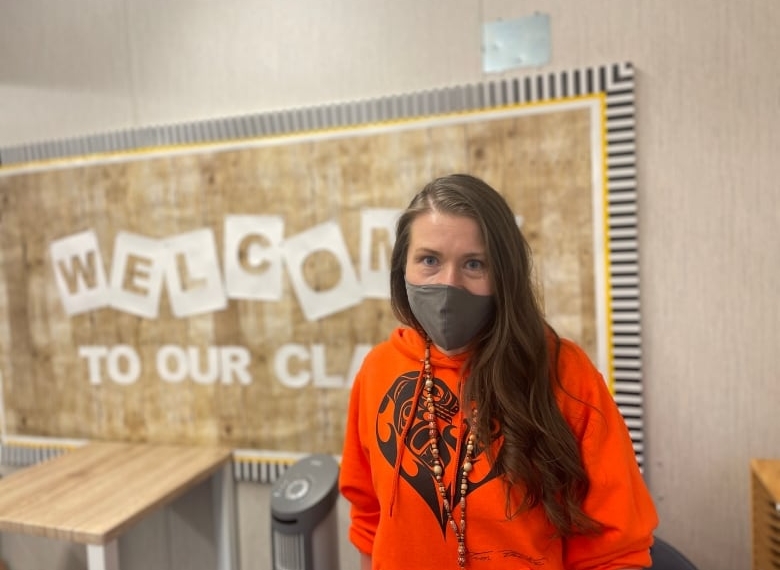 B.C. schools remember Kamloops residential school children by colouring paper eagle feathers for display