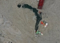Marina blanketed by 'sea snot' marine mucilage in Istanbul