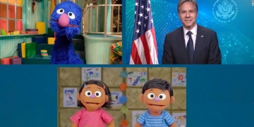 Blinken goes back to Sesame Street