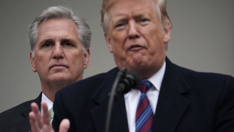 Kevin McCarthy is officially in Donald Trump's doghouse