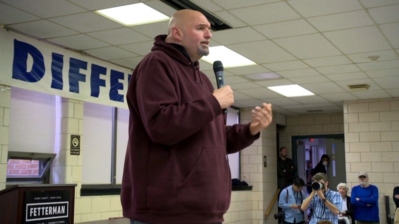 'So grateful to be here tonight': John Fetterman returns to campaign trail after suffering stroke in May
